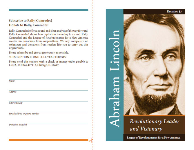 LRNA Abraham Lincoln Booklet - Front & Back Cover