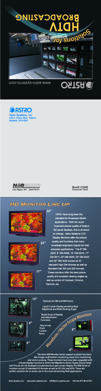 Astrodesign NAB 2006 Promotional Mailer - Outside
