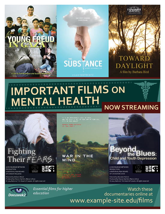 Docuseek2 Mental Health Films Flier