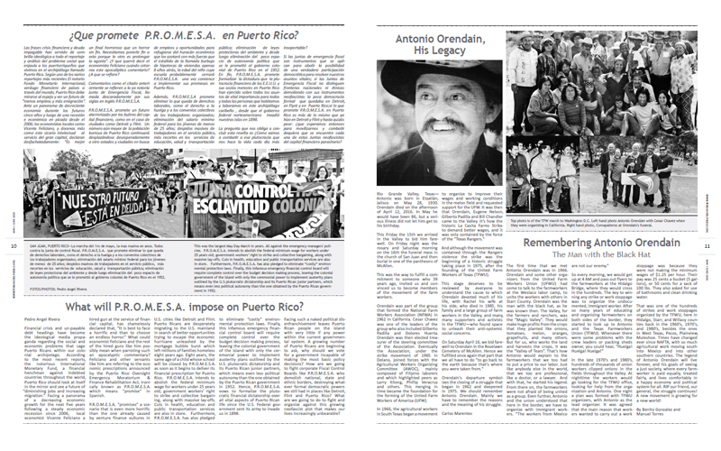 Tribuno Del Pueblo - May June 2016  - Pages 10 & 11
