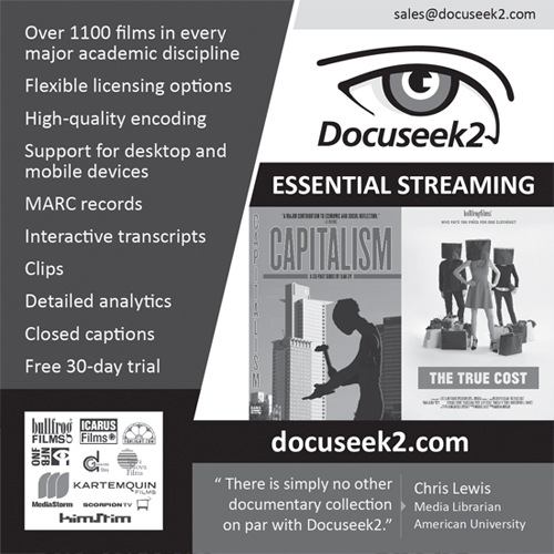 Docuseek2 ad for Against the Grain publication