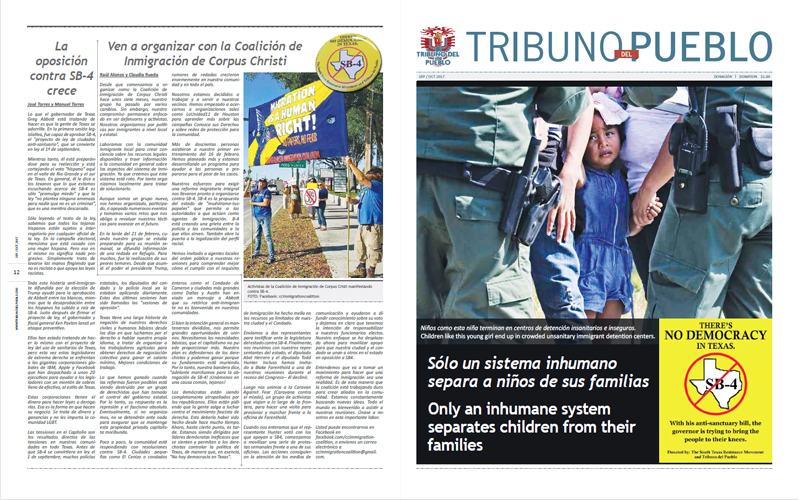 Tribuno Del Pueblo – July 2017 - Front & Back Cover