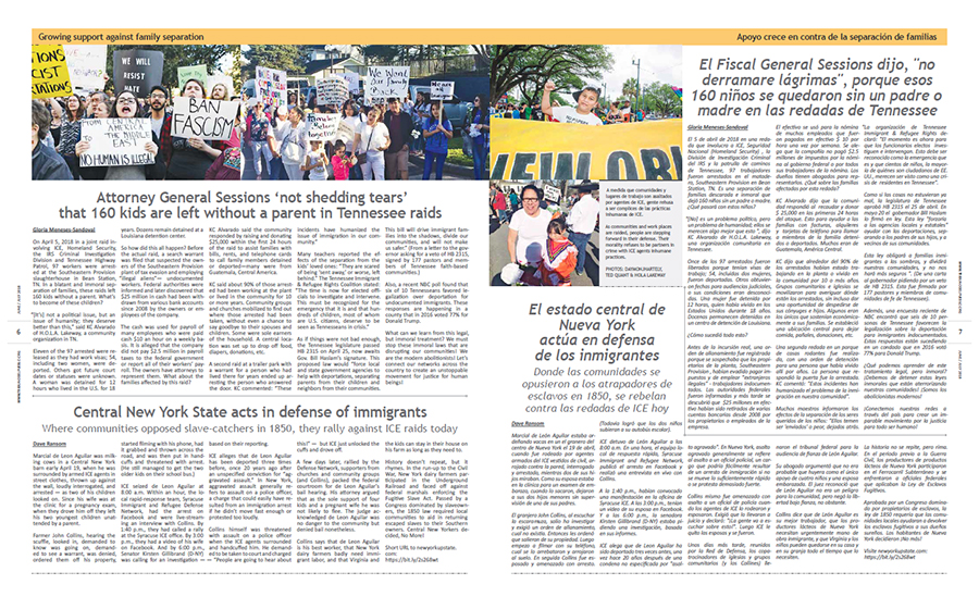 Tribuno Del Pueblo June July 2018 - pages 6 and 7