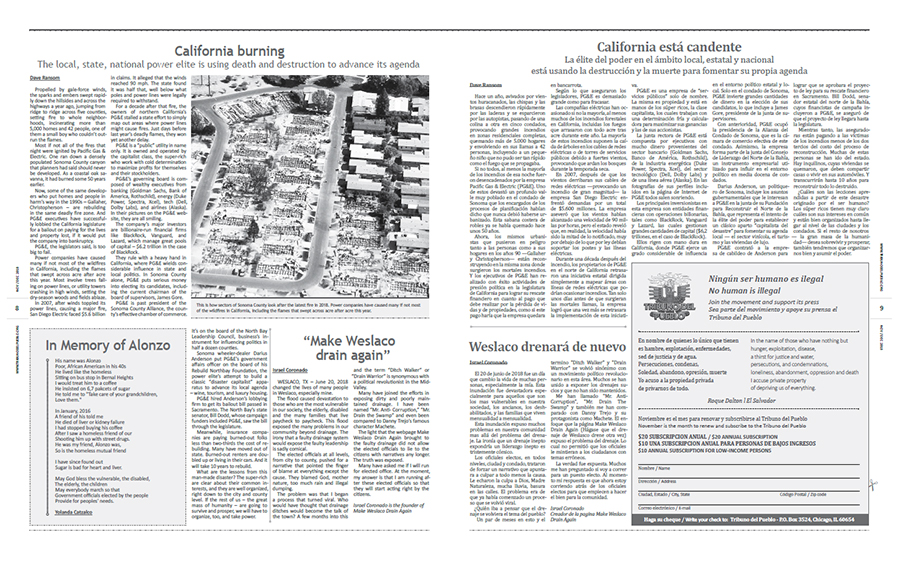 Tribuno Del Pueblo September October 2018 - pages 8 and 9