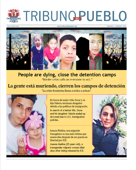 Tribuno Del Pueblo July August 2019 - front cover