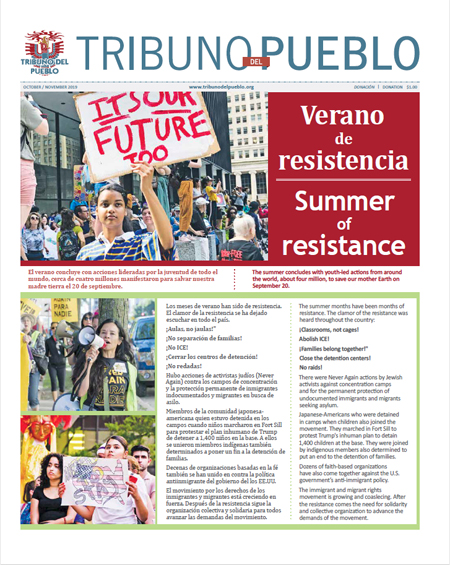 Tribuno Del Pueblo October November 2019 - front cover