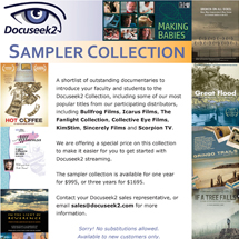 Docuseek2 Sampler Collection Flier